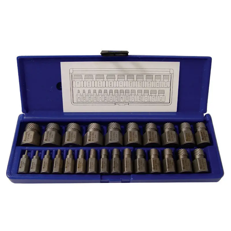25 Piece Hex Head Multi-Spline Extractor Set Han53227 Hanson 1