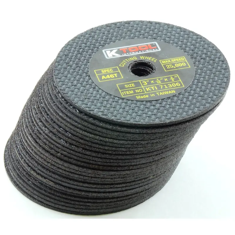 25-Pk Of 3" X 1/16" Cut-Off Discs Kti71301 K Tool International 1