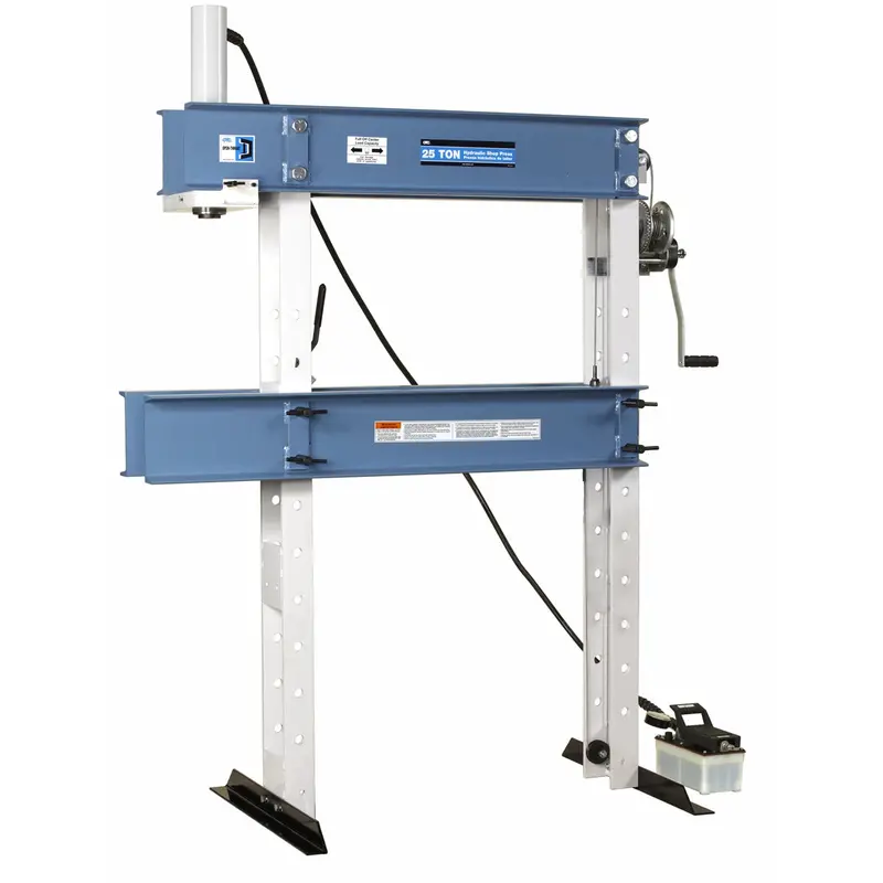 25-Ton Capacity Heavy-Duty 'Open Throat" Press With Air/Hydraulic Hand Pump Otc1826a Otc 1