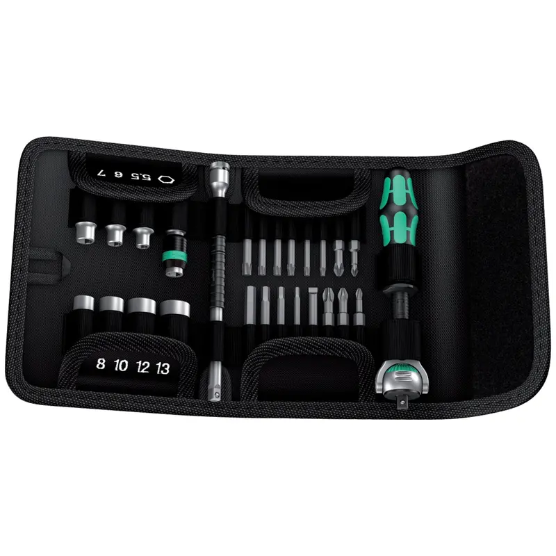 28 Piece Zyklop 1/4" Socket / Bit Set With Pouch Wer05051045002 Wera Tools 1