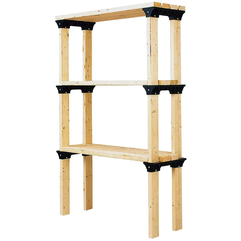 2X4 Basics Shelf Link 6-Pack, Black (Lumber Not Included) Tbf90128 2 X 4 Basics 1