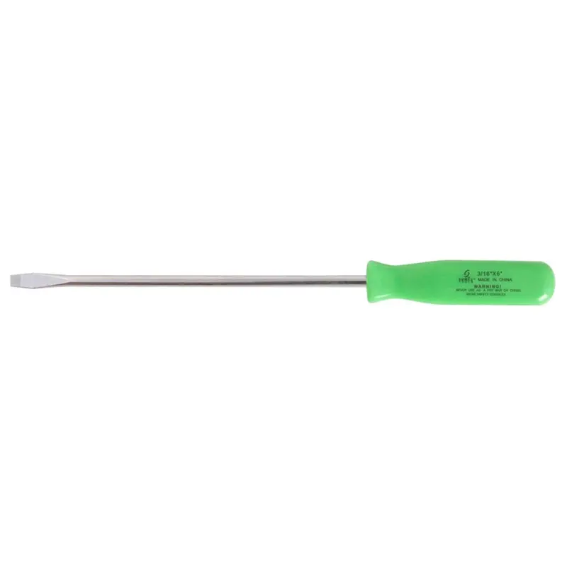 3/16" X 6" Slotted Screwdriver-Neon Green Sun98227 Sunex 1