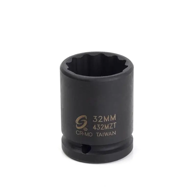 3/4" Dr. 12 Pt. 32Mm Thin Wall Impact Socket Sun432mzt Sunex 1