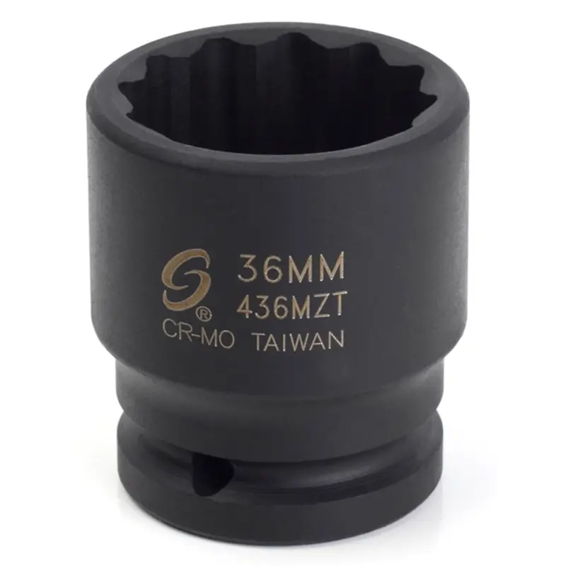 3/4" Dr. 12 Pt. 33Mm Thin Wall Impact Socket Sun433mzt Sunex 1
