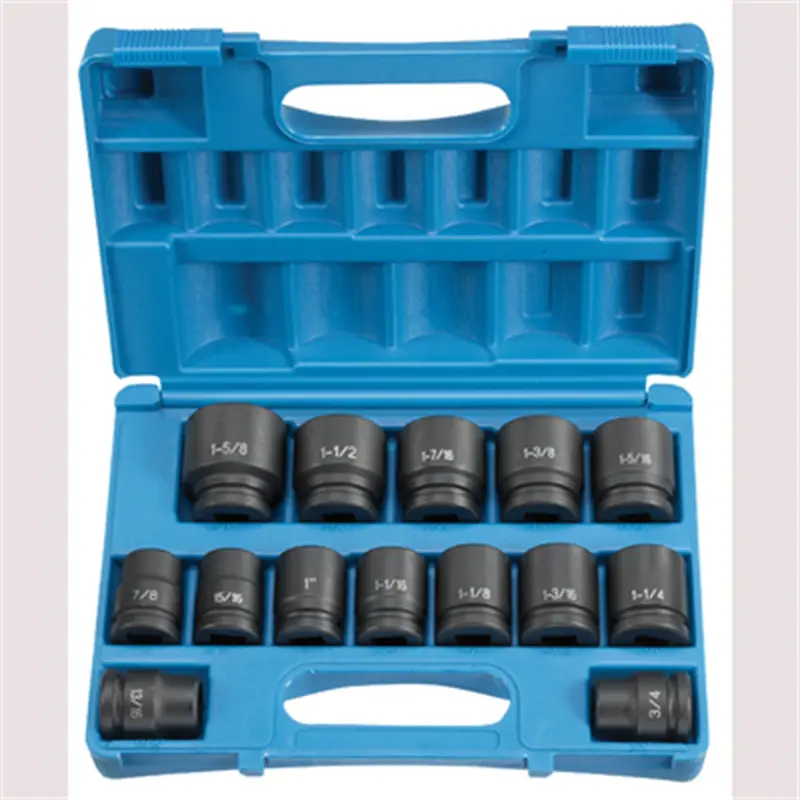 3/4" Drive 14-Piece Standard Set Gre8038 Grey Pneumatic 1