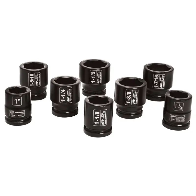 3/4" Drive 8 Piece Sae Impact Socket Set Irtsk6h8 Ingersoll Rand 1