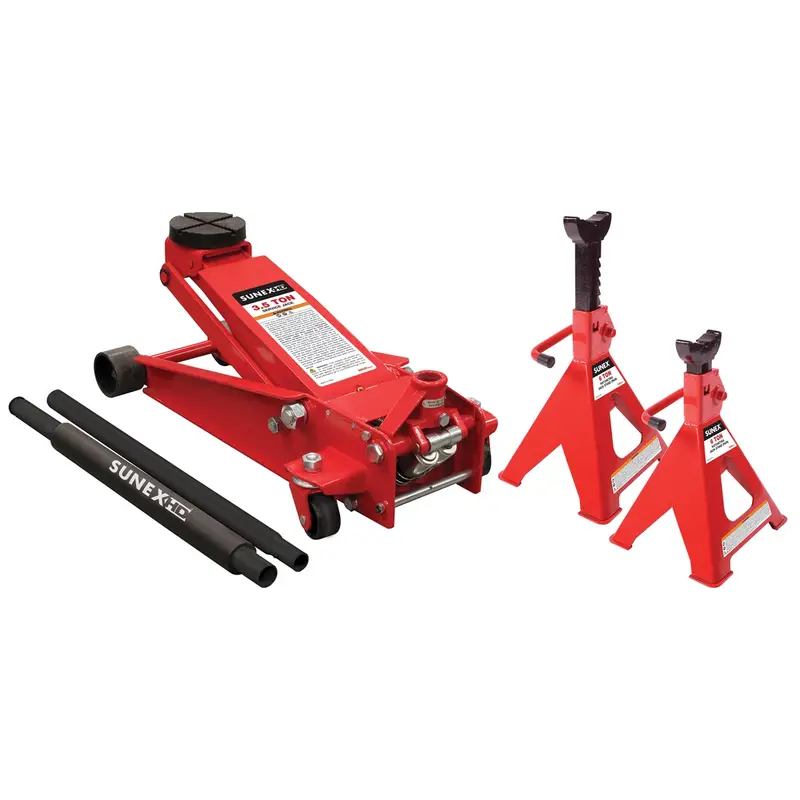 3.5 Ton Service Jack With 6 Ton Jack Stands Sun66037jpk Sunex 1