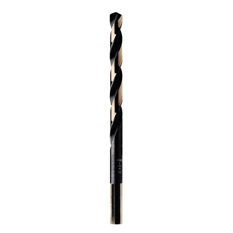 3/8"  Black And Gold Hss Fractional Straight Shank Jobber Length Drill Bit Han3019024b Hanson 1