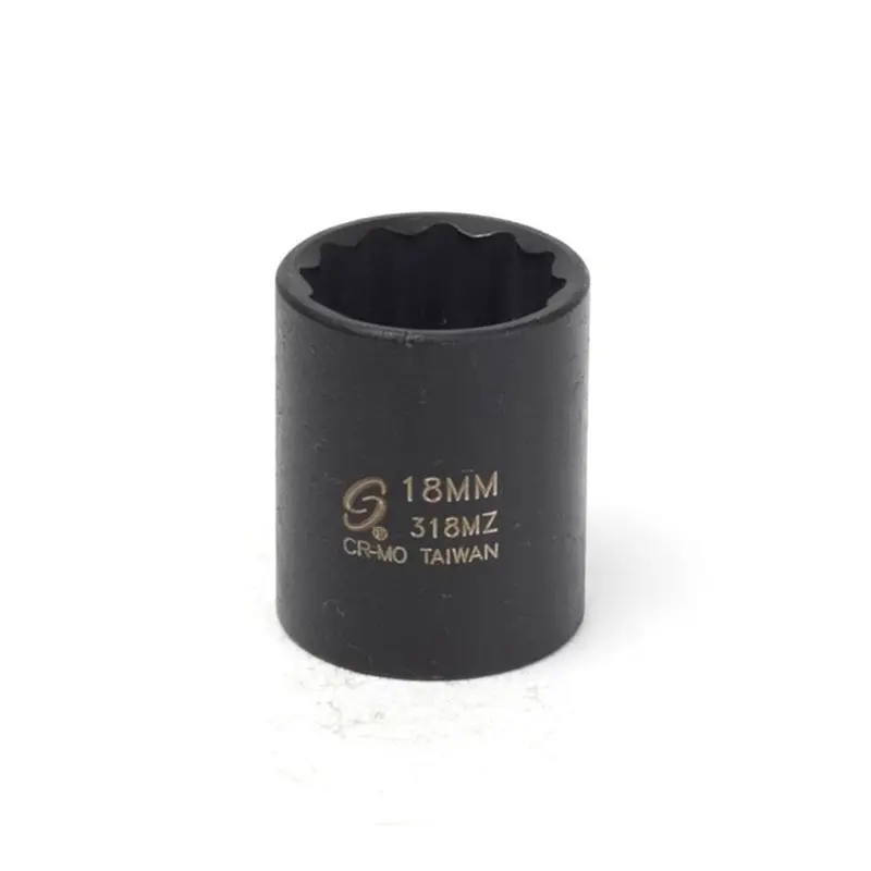 3/8" Dr. 12 Pt. 18Mm Impact Socket Sun318mz Sunex 1
