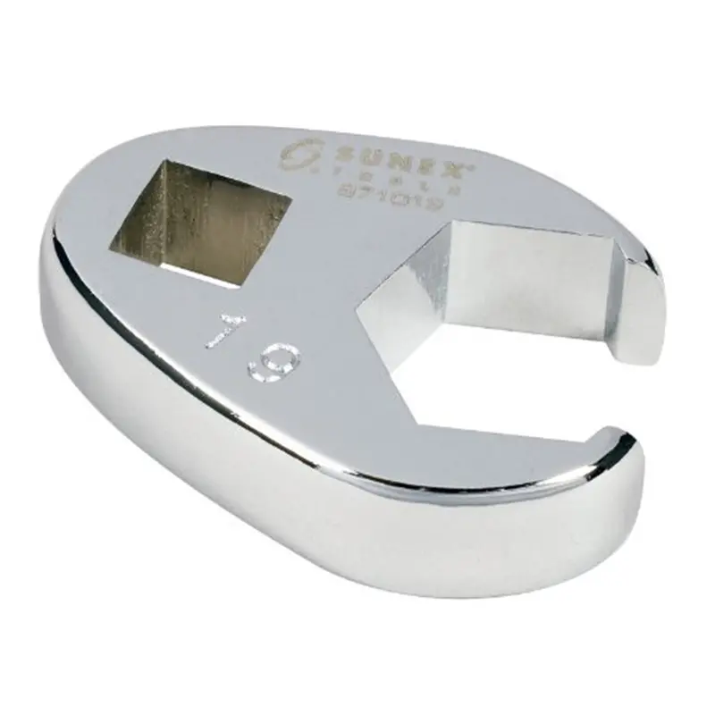 3/8" Dr. 19Mm Fully Polished Flare Nut Crowfoot Wrench Sun971019 Sunex 1