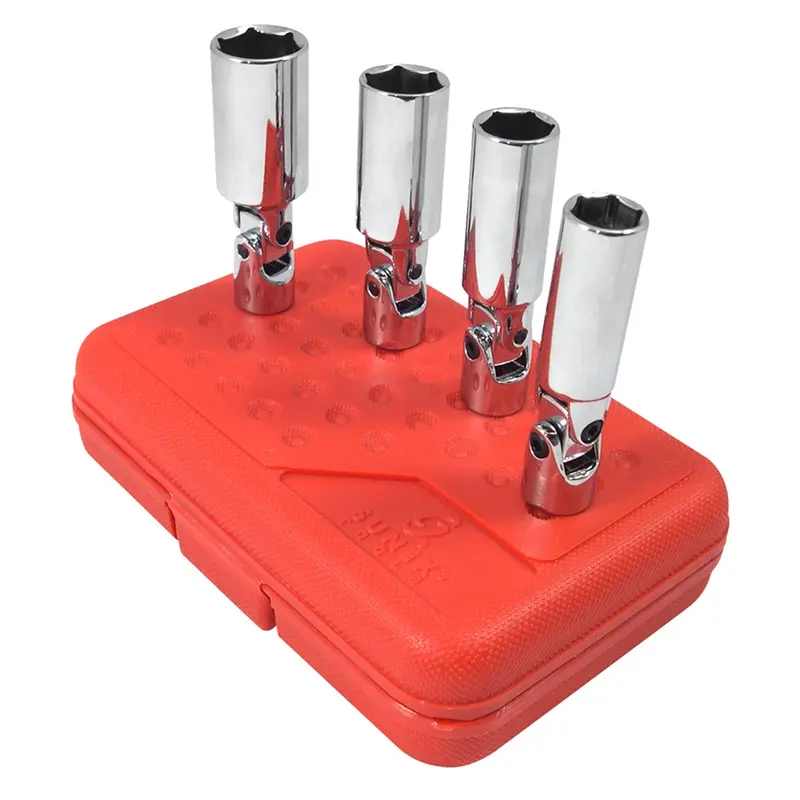 3/8" Drive 4 Piece Sae Universal Spark Plug Socket Set Sun8844 Sunex 1