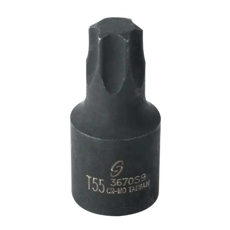 3/8" Drive Internal Star Impact Socket, T55 Sun3670s9 Sunex 1