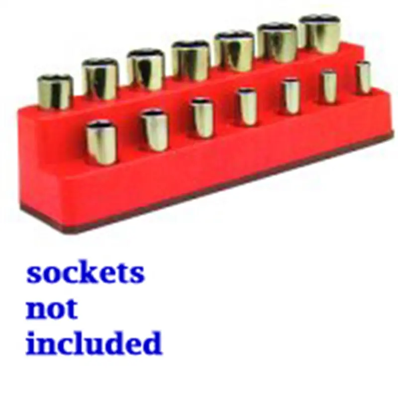 3/8 In. Drive 14 Hole Rocket Red Impact Socket Holder Mts1487 Mechanics Time Saver 1