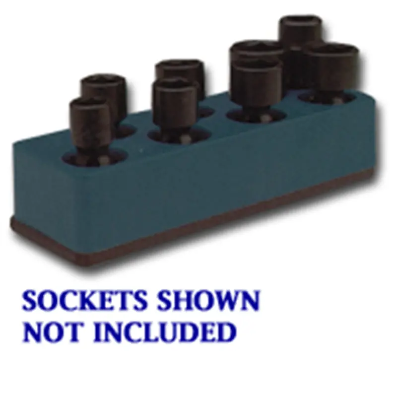 3/8 In. Drive Universal Black 8 Hole Impact Socket Holder Mts888 Mechanics Time Saver 1