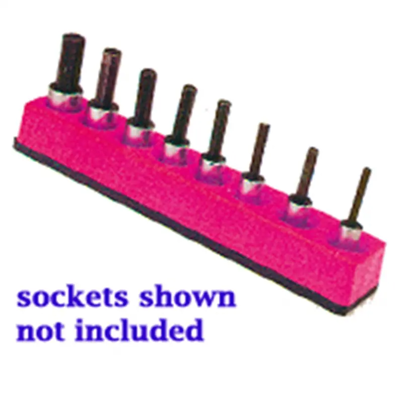3/8 In. Drive Universal Magnetic Hot Pink Socket Holder 10-19Mm Mts382 Mechanics Time Saver 1