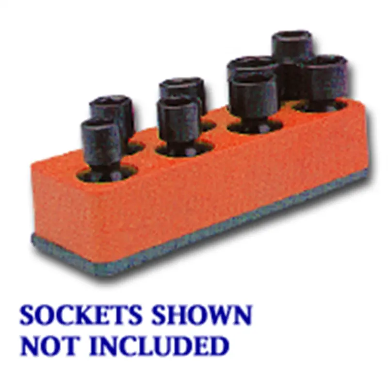 3/8 In. Drive Universal Red 8 Hole Impact Socket Holder Mts881 Mechanics Time Saver 1