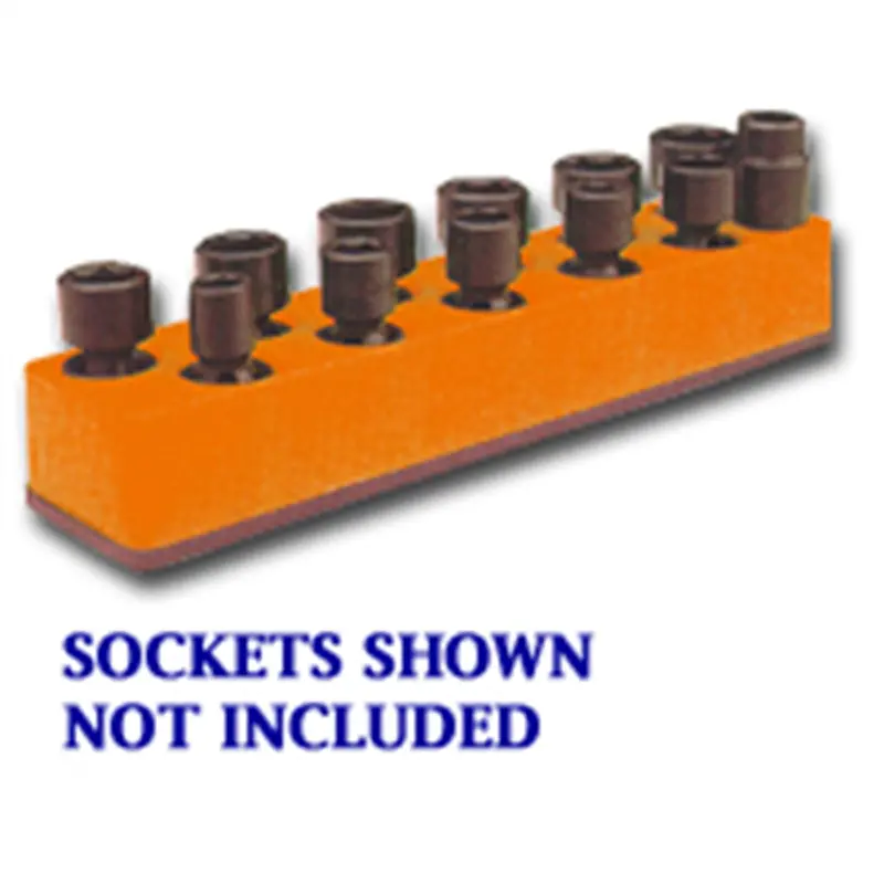 3/8 In. Drive Universal Solar Orange 11 Hole Impact Socket Holder 9-19Mm Mts984 Mechanics Time Saver 1