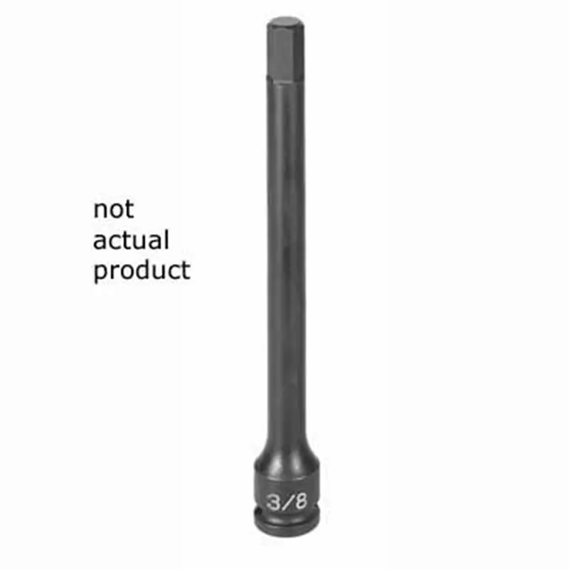 3/8 In. Drive X 6Mm Hex Driver 4 In. Length Gre19064m Grey Pneumatic 1