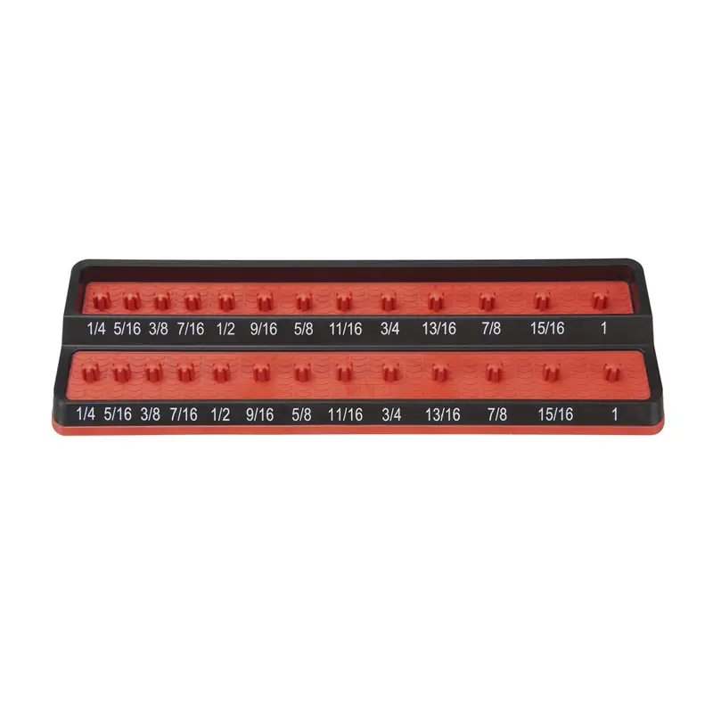 3/8 In. Fractional Sae Peg Socket Holder, Red Mtspsh38s-Red Mechanics Time Saver 1