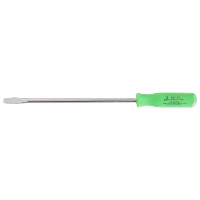 3/8" X 10" Slotted Screwdriver-Neon Green Sun98221 Sunex 1