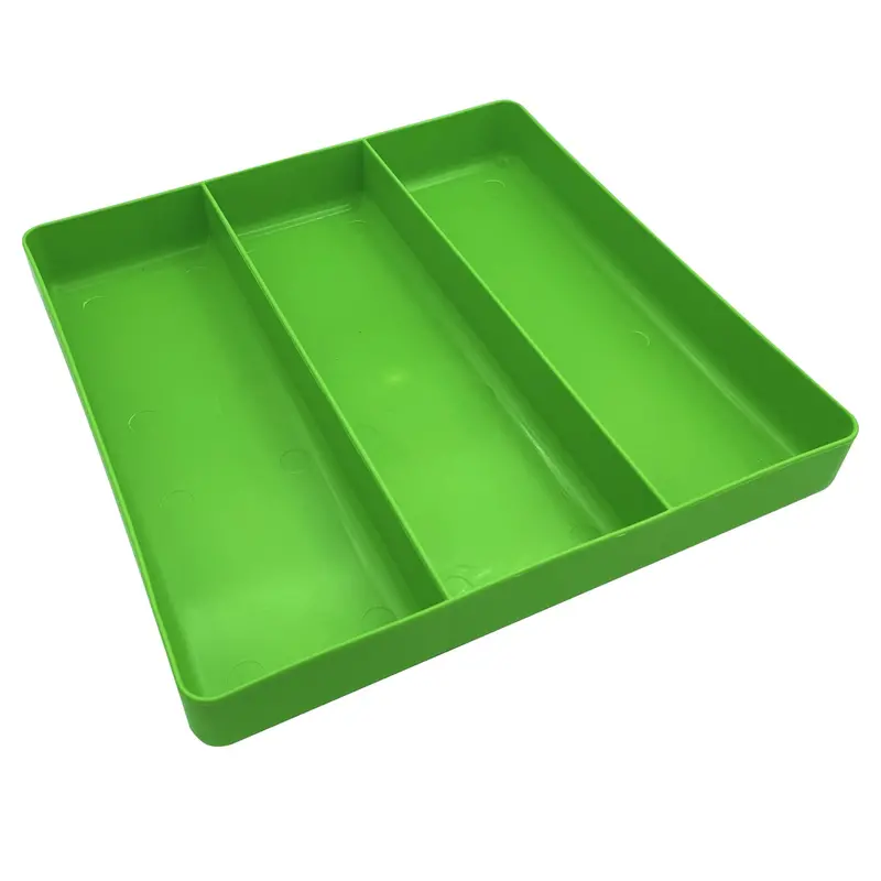 3-Compartment Plastic Tray Organizer, 10.5 In. X 10.5 In. Vimv511 Vim Products 1