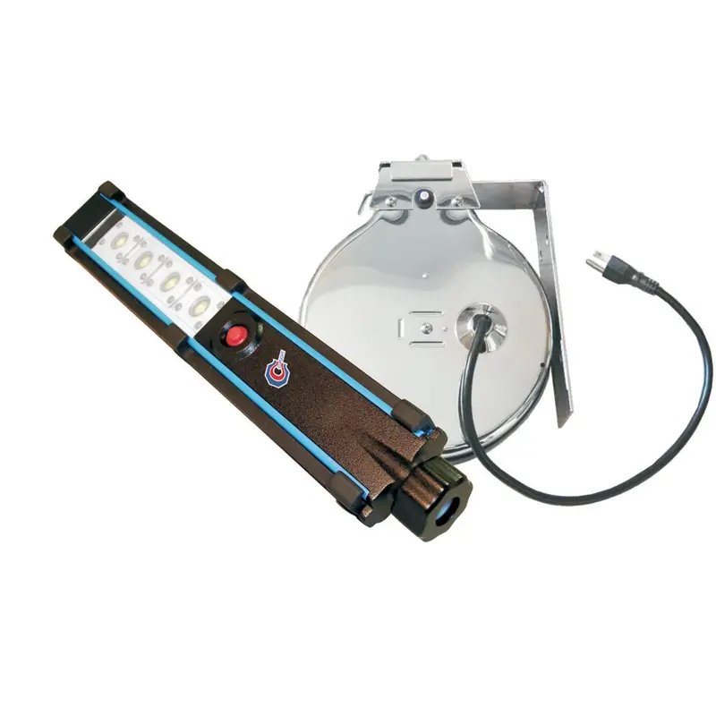 3 Led Hemitech Light With Chrome Cord Reel With 40 Ft. 18/2 Sjtow Cable Clp223312 Clip Light Manufacturing 1