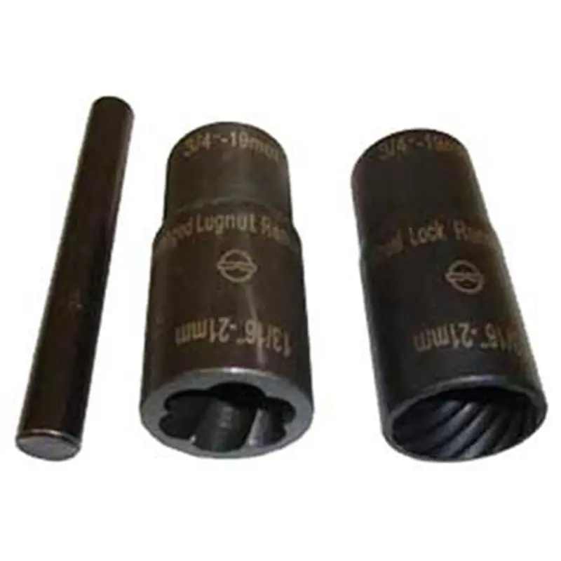 3 Pc. Twist Socket Lug Nut Removal Kit, For Removal Of Damaged Lug Nuts Tmrti4300 The Main Resource 1