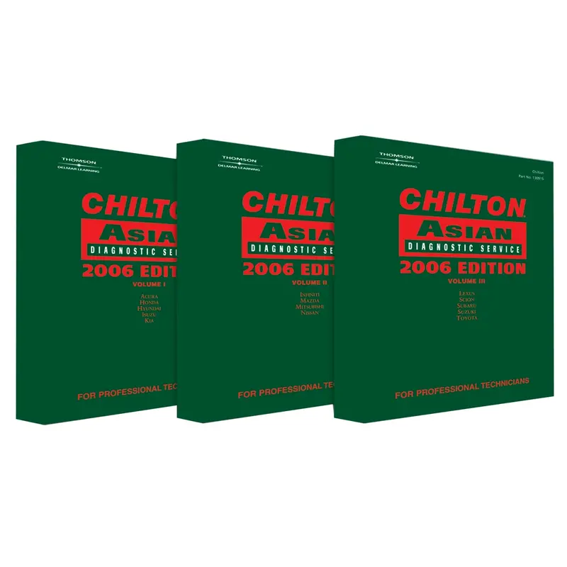 3 Piece Asian Service And Repair Manual Set For 2002-2006 Chn130603 Chiltons Book Company 1