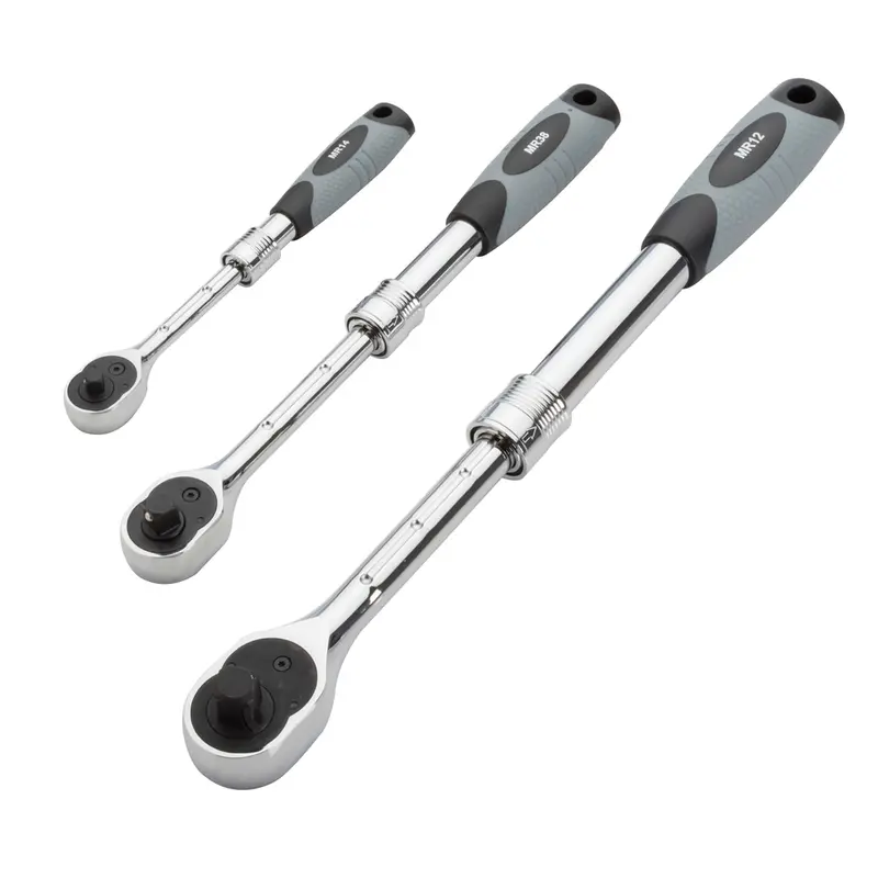 3-Piece Extendable Ratchet Set (Mr12, Mr14 And Mr382) Ezrmr482 E-Z Red 1
