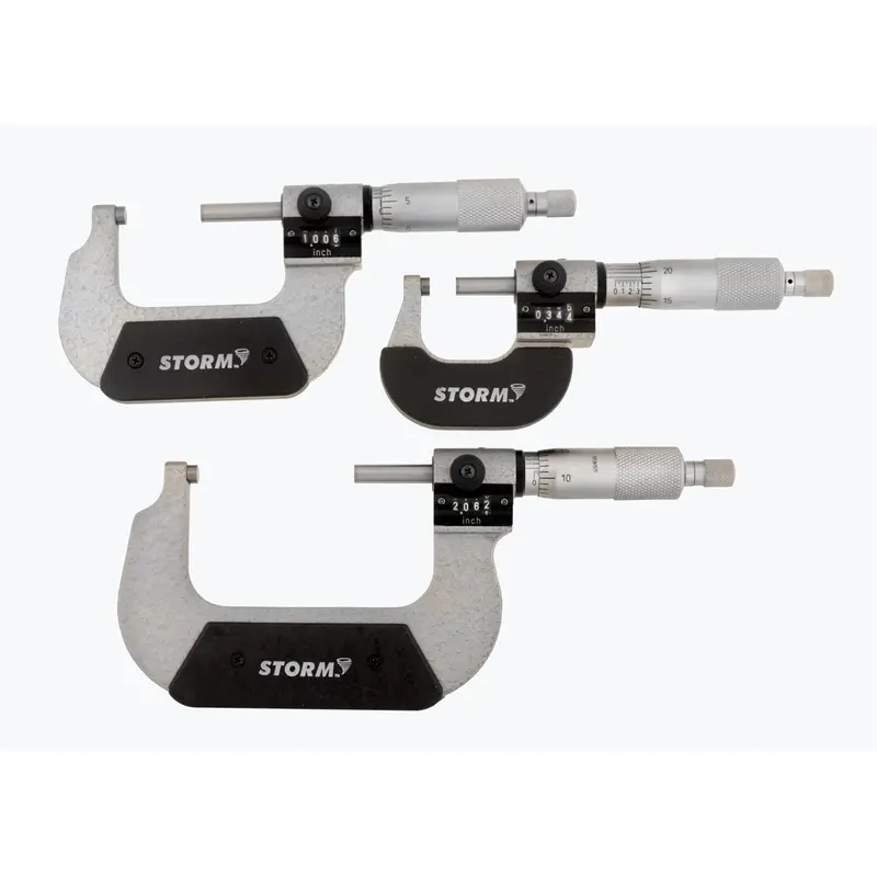 3 Piece Metric Micrometer Set Cen3m213 Central Tools 1
