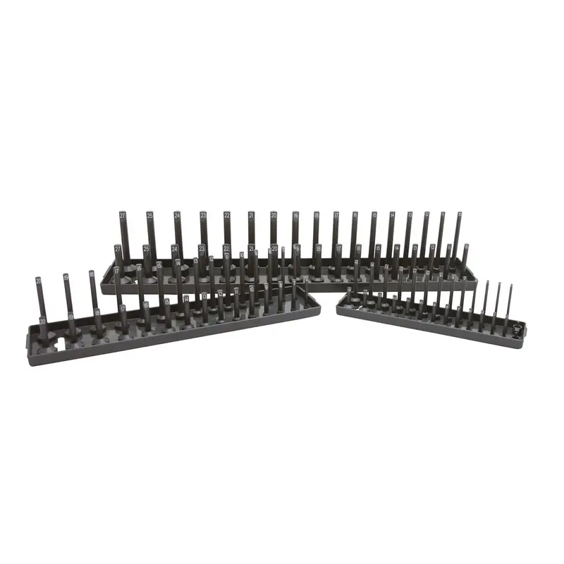 3-Piece Metric Socket Holder Set, Gray Kti72475 K Tool International 1