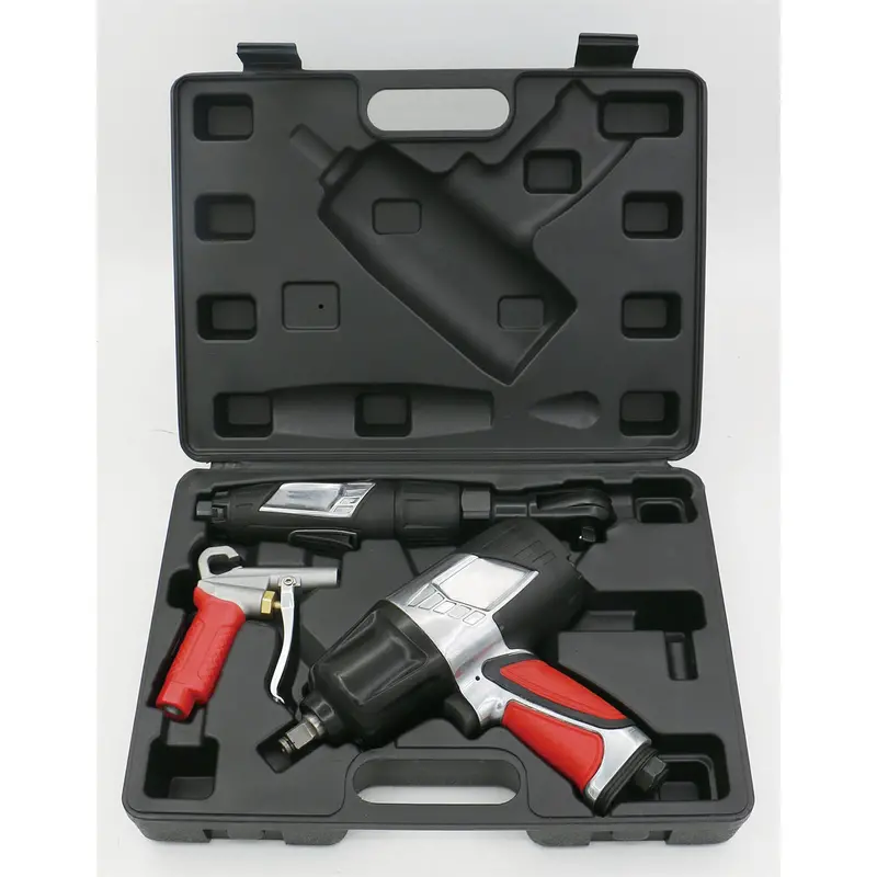 3-Piece Professional Air Tool Kit - (Impact Wrench, Air Ratchet, And High-Flow Blow Gun) Milex0303kit Milton Industries 1