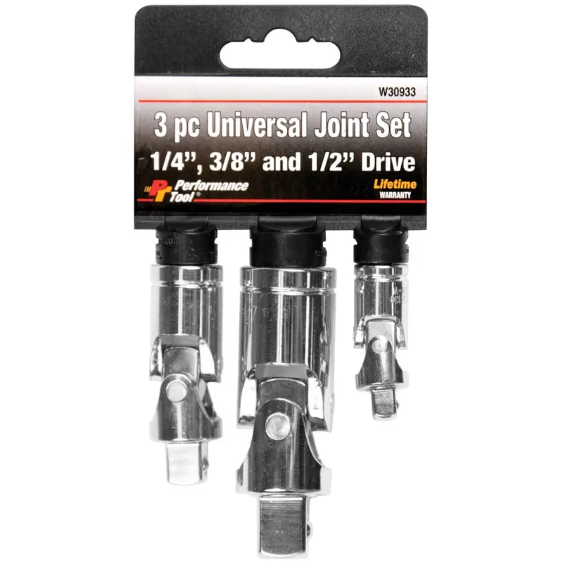 3-Piece Universal Joint Set Wlmw30933 Wilmar Corp. / Performance Tool 1