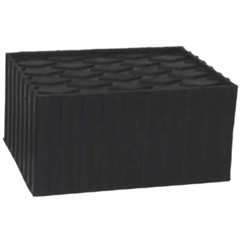 3" Solid Molded Rubber Block Pad  (6" X 4 3/4" X 3") (Set Of 4) Tmrlp613 The Main Resource 1
