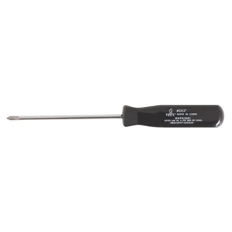3" X #0 Phillips Screwdriver-Black Sun98236 Sunex 1