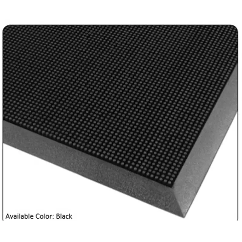 345 Rubber Brush Floor Mat 32" X 39" Jus345s3239bl Justrite Mfg. Co. 1