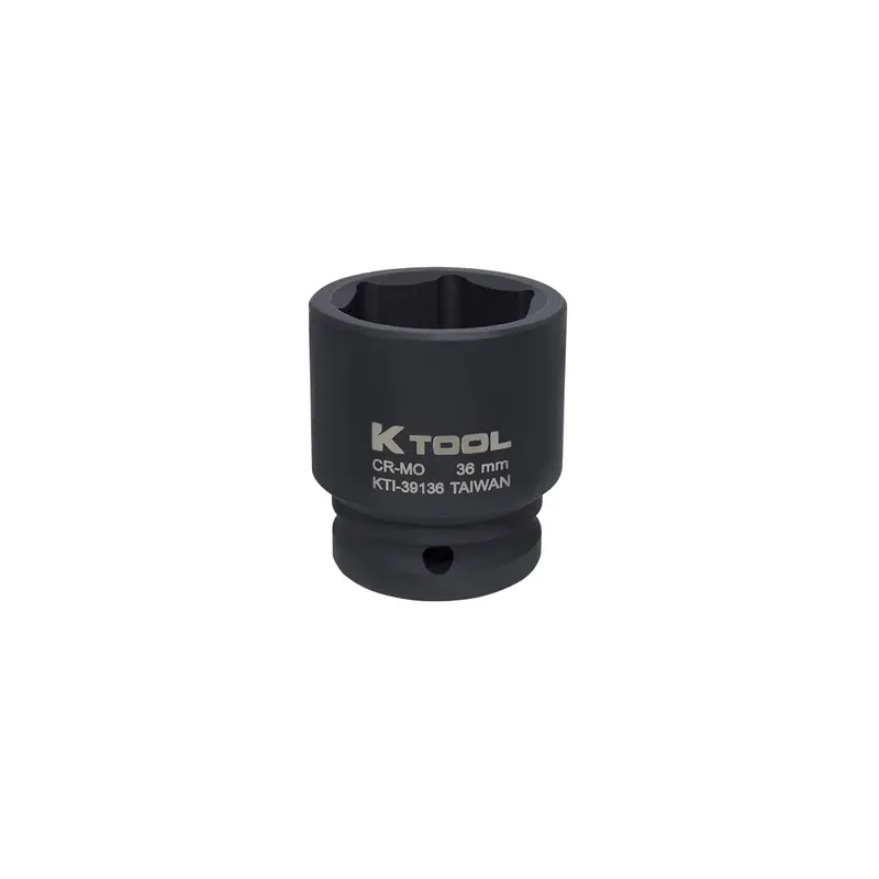 36Mm X 3/4" Drive 6-Point Metric Standard Chrome-Moly Impact Socket (Ea) Kti39136 K Tool International 1