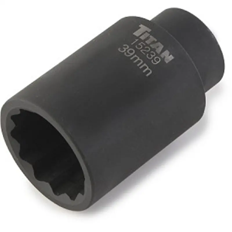 39Mm 1/2" Dr 12Pt Axle Nut Skt Tit15239 Titan 1
