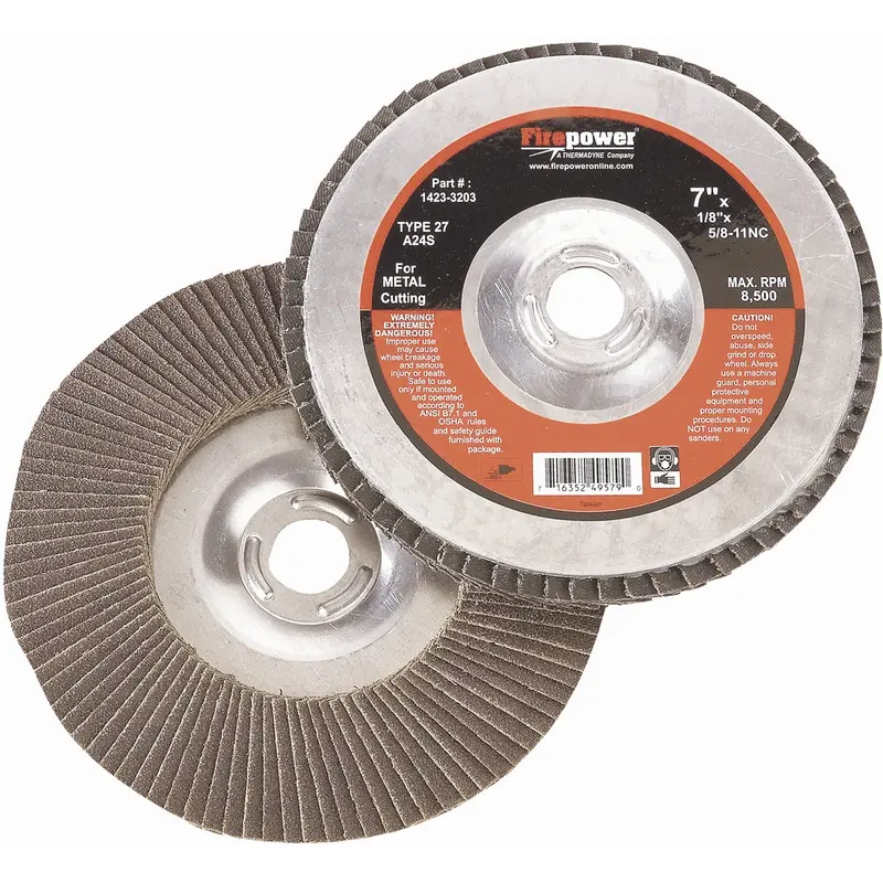 4-1/2" X 5/8" - 11Nc Flap Wheel With Hub, 60 Grit Fpw1423-2221 Firepower 1