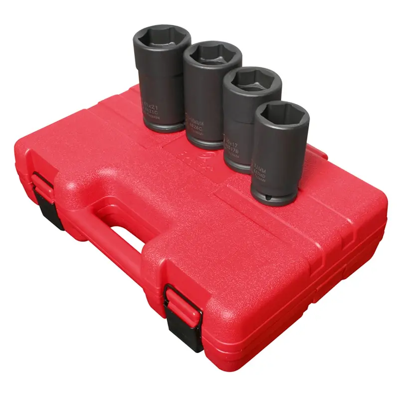 4 Piece 3/4" Drive Combination Budd Wheel Impact Socket Set Sun4626 Sunex 1