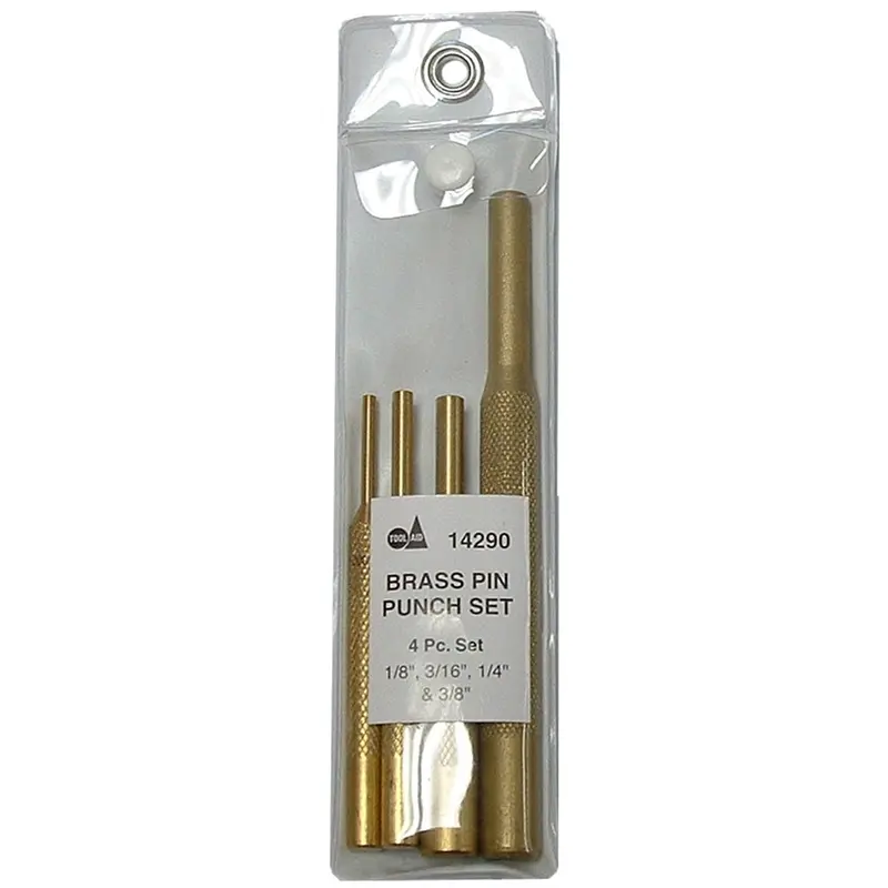 4 Piece Brass Pin Punch Set Sgt14290 Sg Tool Aid 1