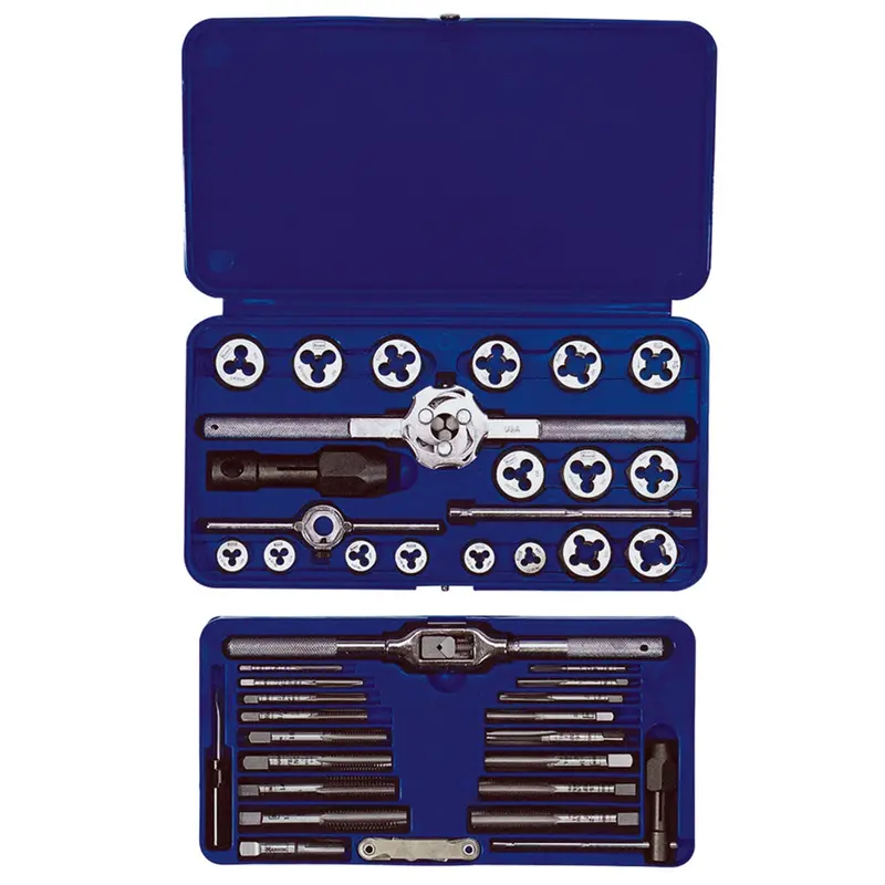 41 Piece Machine Screw / Fractional Tap And Die Super Set Han24606 Hanson 1
