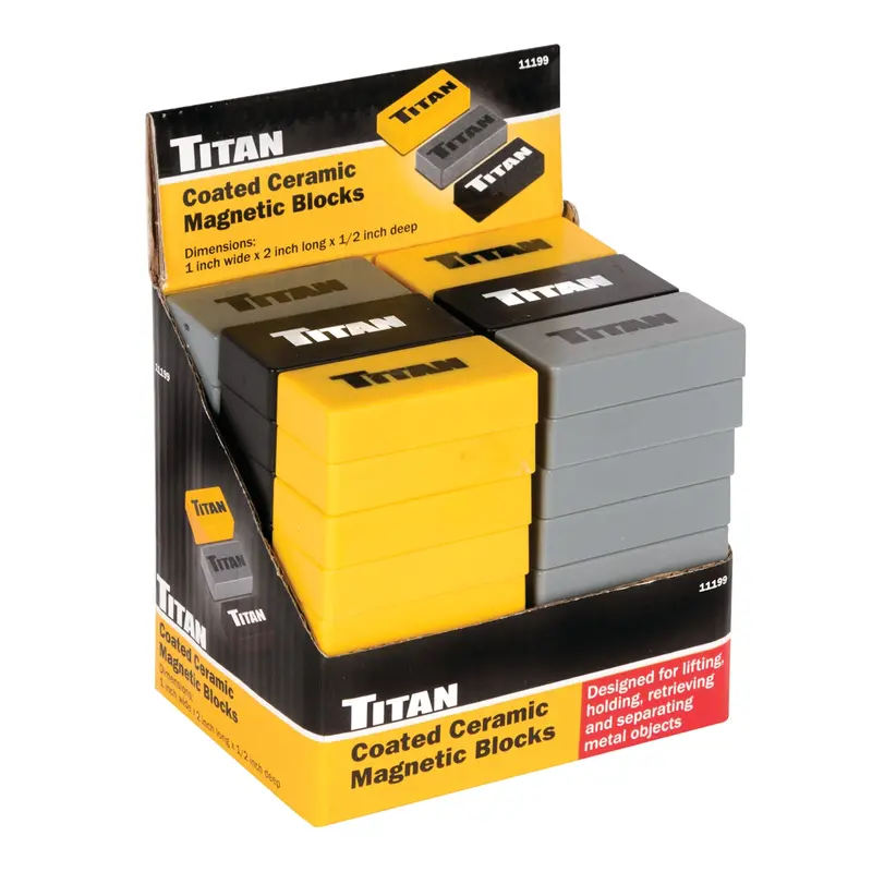48-Piece Coated Ceramic Magnetic Block Display Tit11199-48 Titan 1