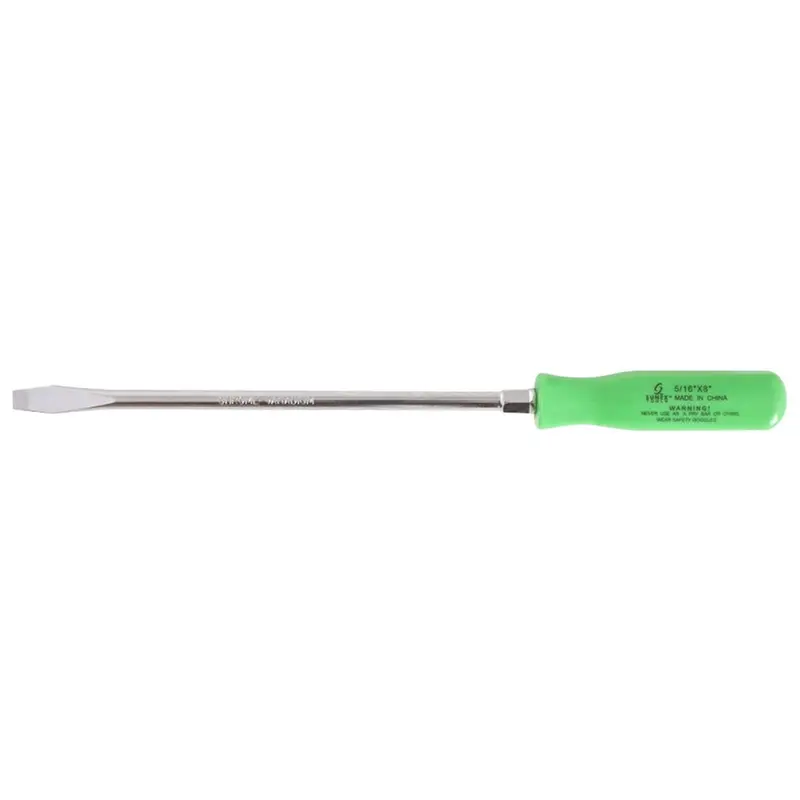 5/16" X 8" Slotted Screwdriver-Neon Green Sun98222 Sunex 1