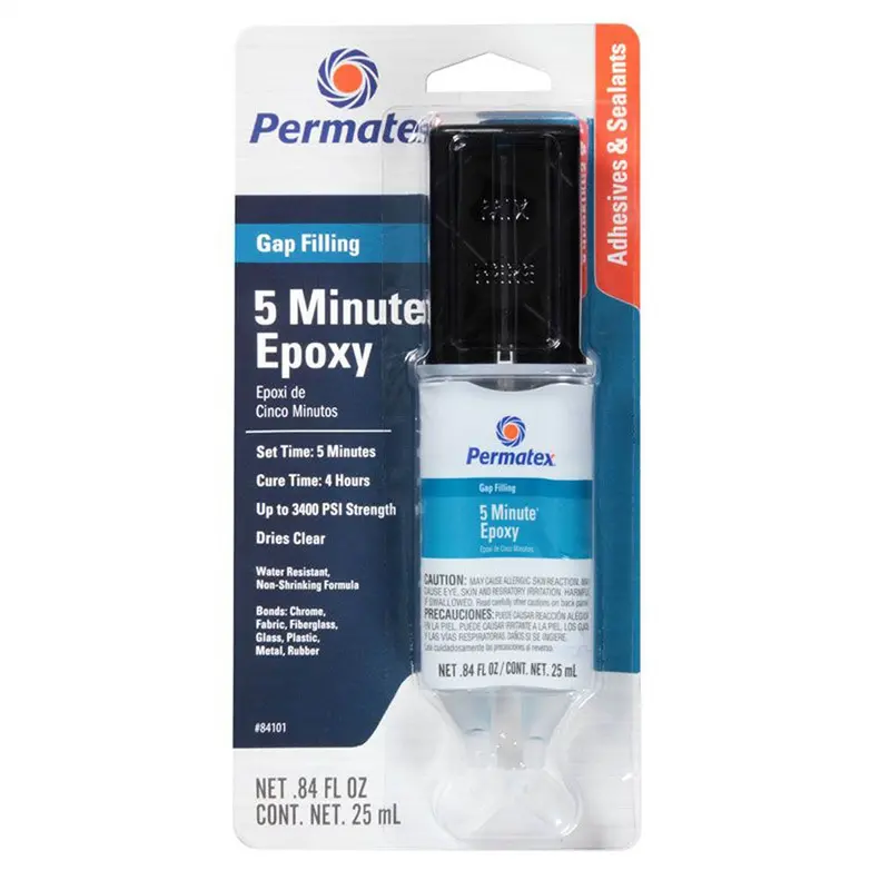 5 Minute General Purpose Epoxy Clear, 0.84 Fluid Ounce Dual Syringe Carded Ptx84101-Can Permatex Inc 1