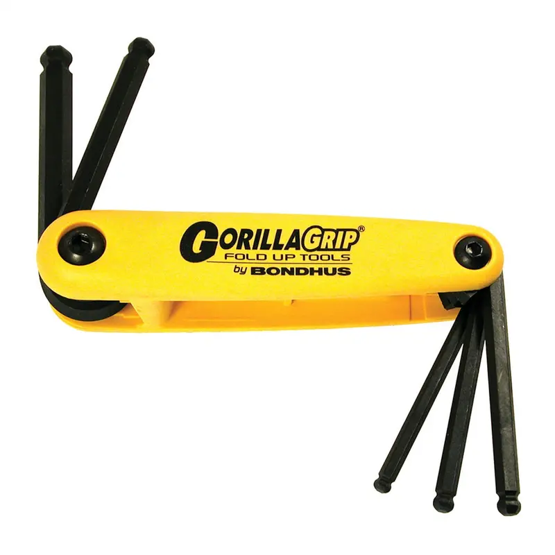 5-Piece Fold-Up Ball End Hex Key Wrench Set Bnd12894 Bondhus Corp. 1