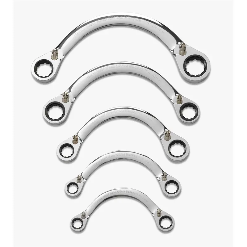 5-Piece Metric Half Moon Reversible Double Box Ratcheting Gearwrench Set Kdt9850 Gearwrench 1