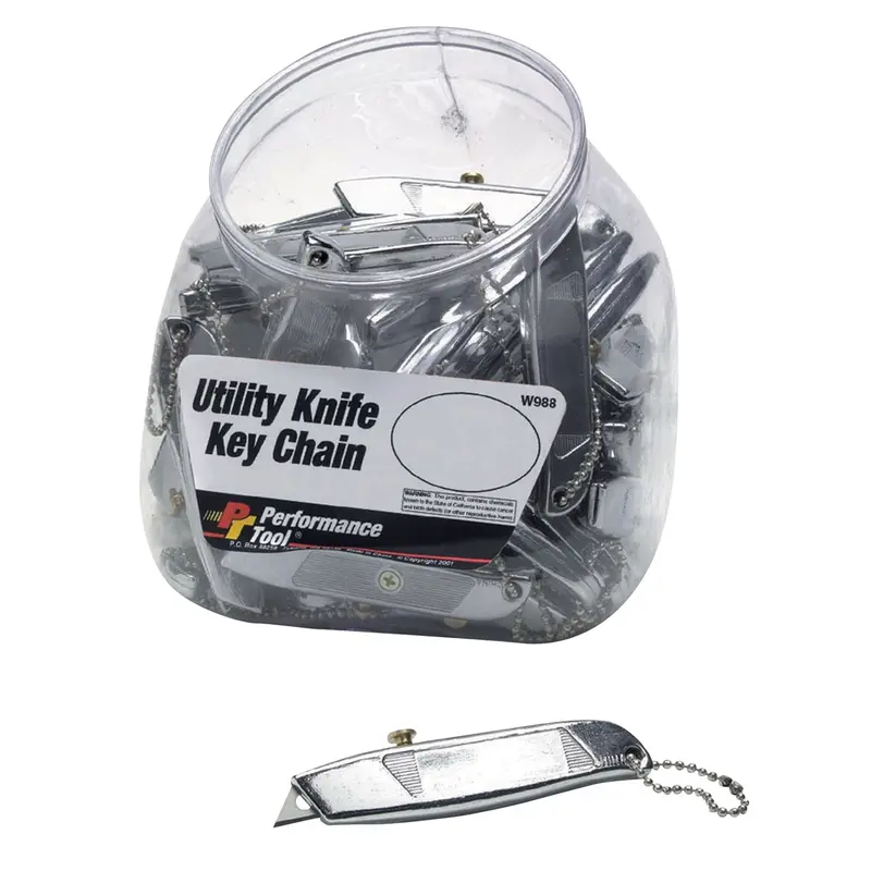 50 Individual Utility Knife And Key Chain Wlmw988 Wilmar Corp. / Performance Tool 1