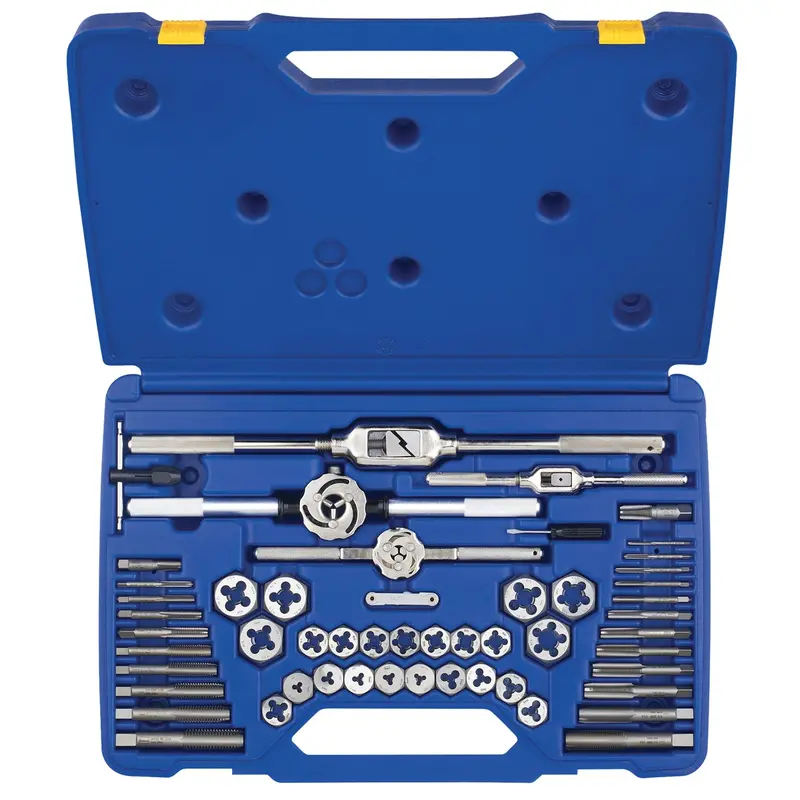 53 Piece Metric Tap And Hexagon Die Set Han26394 Hanson 1