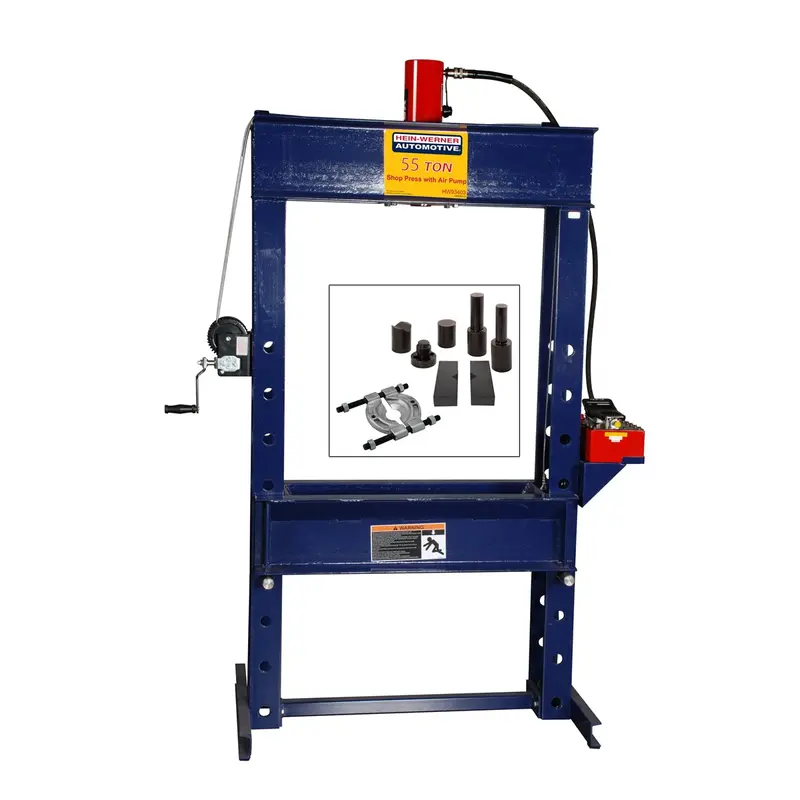 55 Ton Shop Press With Free Press Accessory Kit Omehw93403c Omega 1